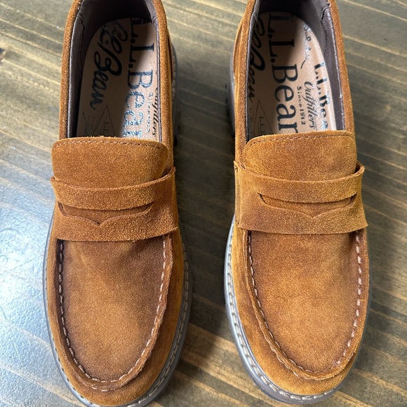 L.L. Bean Women’s Camden Hills Penny Loafers, Suede - Picture 2 of 7